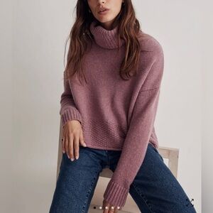 Cozy Mauve Turtleneck Sweater